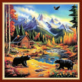 Joyhoor Cross Stitch Kits for Beginners Stamped Cross-Stitch Supplies by JoyhoorCrossStitchKits