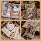 120Pcs Vintage Scrapbook Paper Kit - Image 6