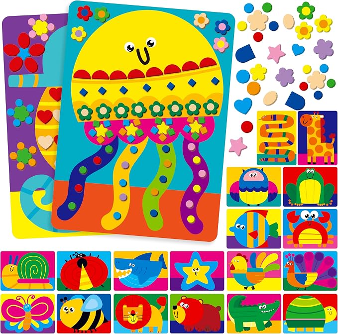 SpriteGru Foam Sticker Art Activity, 20 Animals by SpriteGru