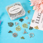 Craftdady Tibetan Style Antique Silver Alloy Pendants Cute Metal Dangle Charms - Image 3