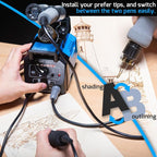 WEP 939-III Dual Pen Wood Burning Kit 34-in-1 - Image 5