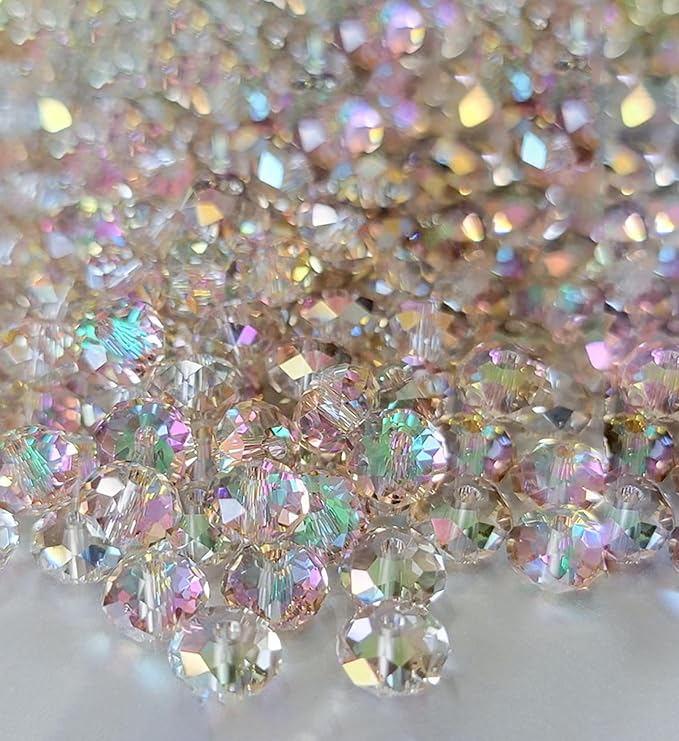 500Pcs 6mm Crystal Glass Beads for Jewelry Making Beads for Bracelets Necklace by Laopottbeads