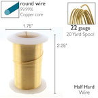 The Beadsmith Wire Elements 22-Gauge Lacquered Tarnish-Resistant Copper Wire - Image 4