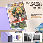 JoyCat 11 x 17 Art Portfolio Binder, 40 Acid-Free Clear Pockets Art Folder - Image 4
