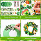 Hollowfly 48 Sets St. Patrick's Day Wreath Craft Kits DIY Irish Wreath Hanging - Image 3