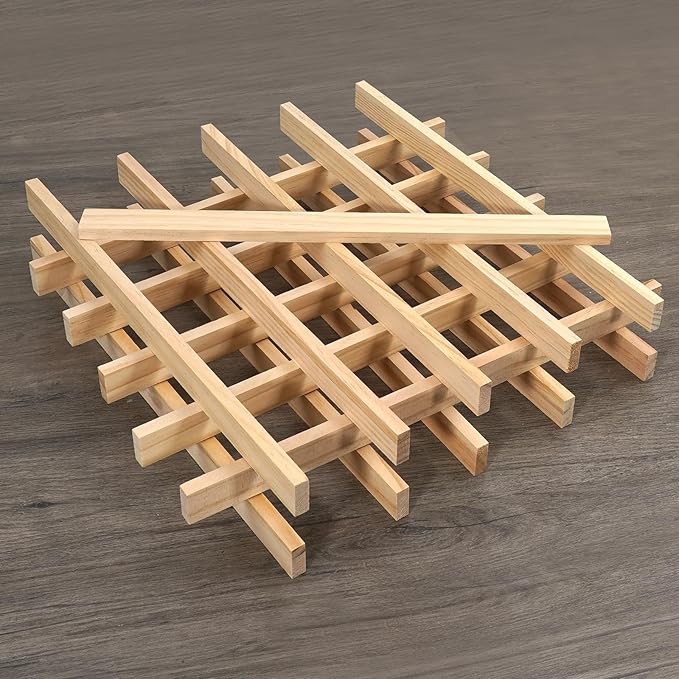 Wood Strips Slats Square Wooden Dowels - Image 2