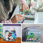 1LB Mixed Color Flat Glass Marbles - Image 4