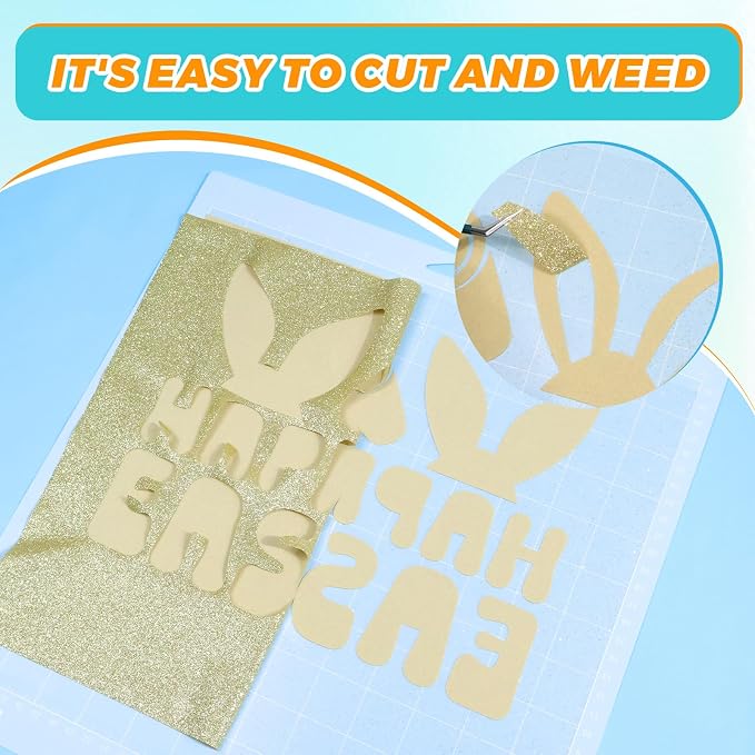 Glitter Puff Heat Transfer Vinyl, 12in X 5ft Iron on | 3D Puff, Wash No Fade - Image 5