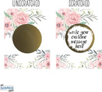 My Scratch Offs DIY Scratch Off Note Cards & Stickers, 20 Pack Bridal Flowers - Image 4