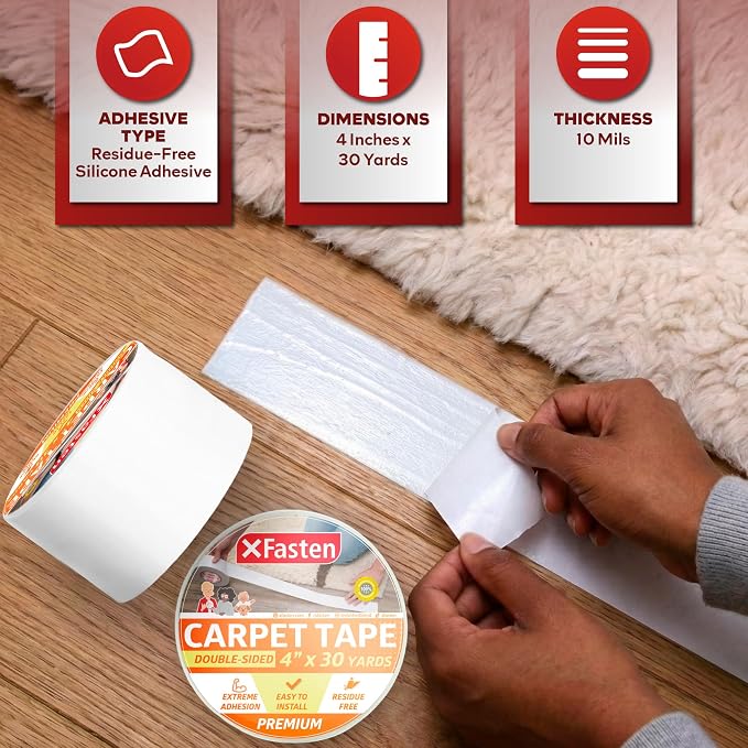 XFasten Double-Sided Carpet Tape - Image 3