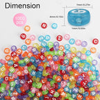 SUTOUG 1000PCS Colourful Letter Beads - Image 2