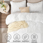 BEDELITE White Queen Comforter Set - Image 4