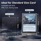 400 Pack Card Sleeves, 200 Matte White Trading Card Sleeve and 200 Inner - Image 3