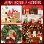 80PCS Wooden Christmas Ornaments to Paint, 8 Styles DIY Blank Unfinished Wood - Image 6