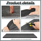 Ramede Customizable Polyethylene Foam Sheet 54 x 16 x 1.5 Inch Black Foam - Image 4