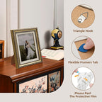 HappyHapi 8x10 Picture Frame Gold, Vintage Frames, 1 Pack | Vintage Picture - Image 4