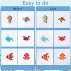 Caydo 6 Pieces Sea Animal Cross Stitch Kit - Image 3