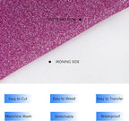 Purple Glitter HTV Heat Transfer Vinyl Rolls 12 Inch by 5 feet Roll Iron on DIY - Image 2