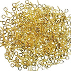 300PCS Mini Screw Eye Pin Pegs, 10 x 5mm Hooks, Self Tapping Screws - Image 2