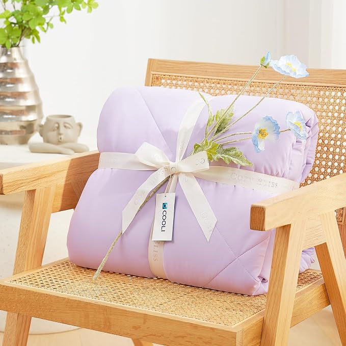 Cozy Bliss Cooling Comforter Twin Size, Cooling Blankets - Image 4