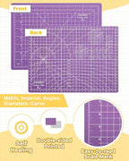 Density-upgraded 9"x12" Self Healing Cutting Mat, Idemeet Rotary Sewing Mat - Image 4