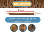 BSIRI Natural Twigs Wooden Pencils Handcrafted Suitable - Image 6