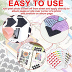 Pajean 720 Pieces Photo Corners Self Adhesive Photo Corners - Image 3