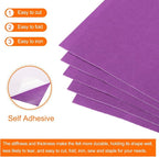 MECCANIXITY Adhesive Felt Sheets, Felt Fabric Crafts Back Adhesive Felt Sheets - Image 4
