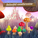 Vicenpal 40 Pcs Unfinished Wooden Mushroom 14 Size Natural Wood Mushrooms - Image 5