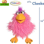 Living Puppets - Cheeks the Pink Chicken, 14 Inch Plush Hand Puppet - Image 2