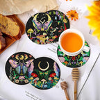 EWJRNSF 10 PCS Butterfly Diamond Art Coasters Kit - Image 4