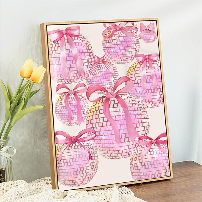 Pink Diamond Art Kits for Adults, 5D DIY Coquette Diamond Painting Kits for - Image 2