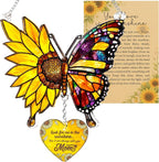 Butterfly Mom Memorial Suncatcher Ornament, Butterfly Gifts by BobbyCreativity
