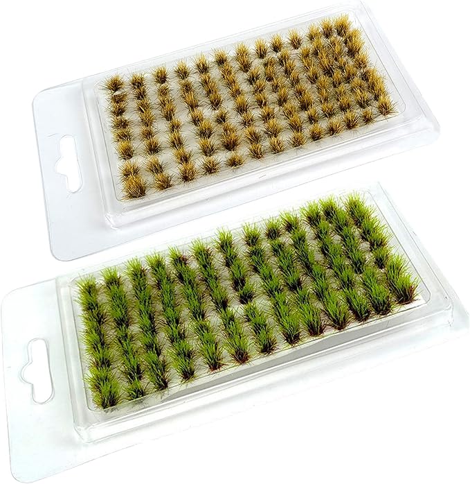 Woohome 208 PCS Static Grass Tuft Model Grass Tufts Terrain Model Kit Resin by Woohome