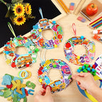 Hollowfly 48 Sets Back to School Craft Kits DIY Wreath Hanging Ornaments Decor - Image 2