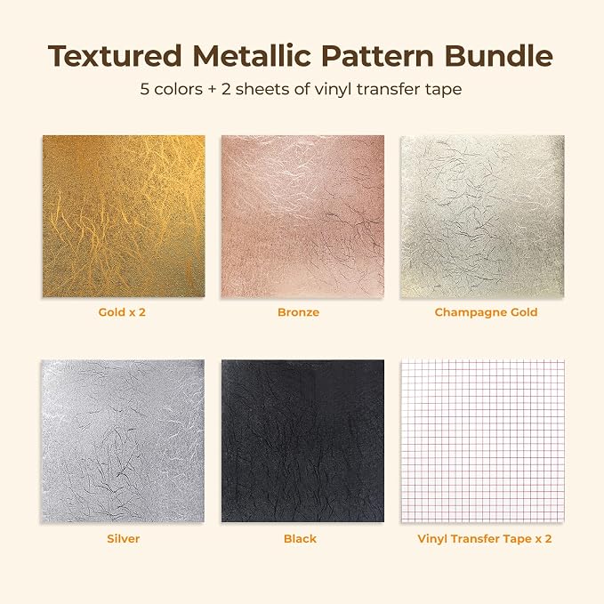 HTVRONT Permanent Vinyl 8-Pack for Crafters Textured Matte | Waterproof - Image 2
