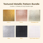 HTVRONT Permanent Vinyl 8-Pack for Crafters Textured Matte | Waterproof - Image 2