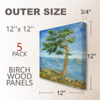 Cupohus Unfinished Birch Wood Boards Canvas - Image 6