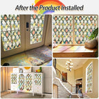 Window Privacy Film, Stained Glass Decorative Static Cling UV & Heat Blocking - Image 7