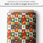 Autumn Girls Patchwork Cotton Fabric Panel – 6 Designs + Bonus Patchwork Sheet - Image 7