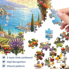 Mediterranean Morning Puzzles for Adults 1000 Pieces, Challenging Jigsaw - Image 3