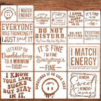 Sarcastic Stencils for Crafts Reusable Funny Stencil Sarcastic Stencils for by SUNVERSE