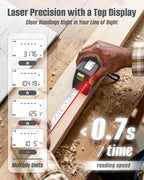 Laser Tape Measure 2-in-1, Inkerma 130Ft Laser Measurement Tool & 16Ft - Image 4