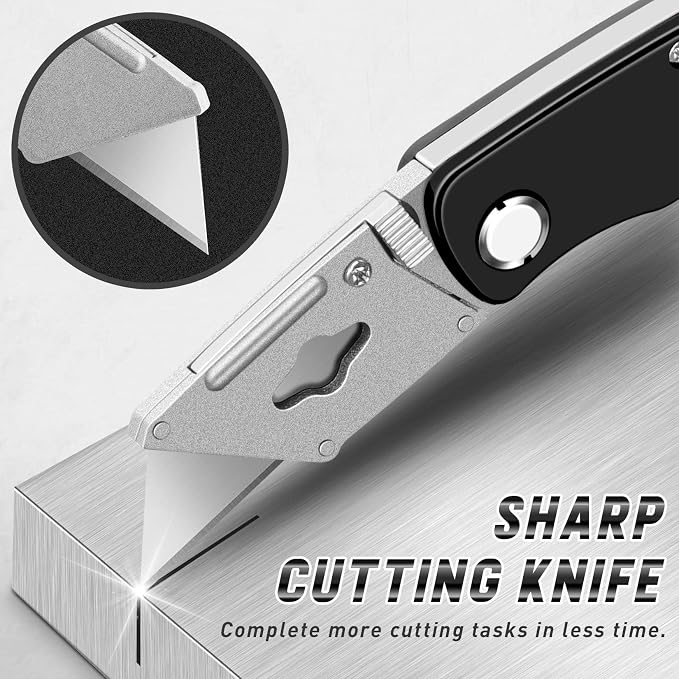 JETMORE 4 Pack Folding Utility Knife Box Cutter Mat Cutter - Image 4