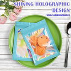 JETMORE 300 Pcs Mylar Bags, Smell Proof Bags Foil Pouch, Holographic Resealable - Image 2