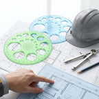 2 Pcs Circle Template for Drawing, Professional Circle Stencil Maker Ruler | - Image 6