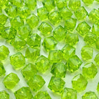 100pcs 12mm Acrylic Cube Faceted Beads Colorful Square Plastic Spacer Beads by LIMAOLLY