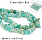 456 PCs Natural Chip Stone Beads, 5-8mm Irregular Multicolor Gemstones Loose - Image 4