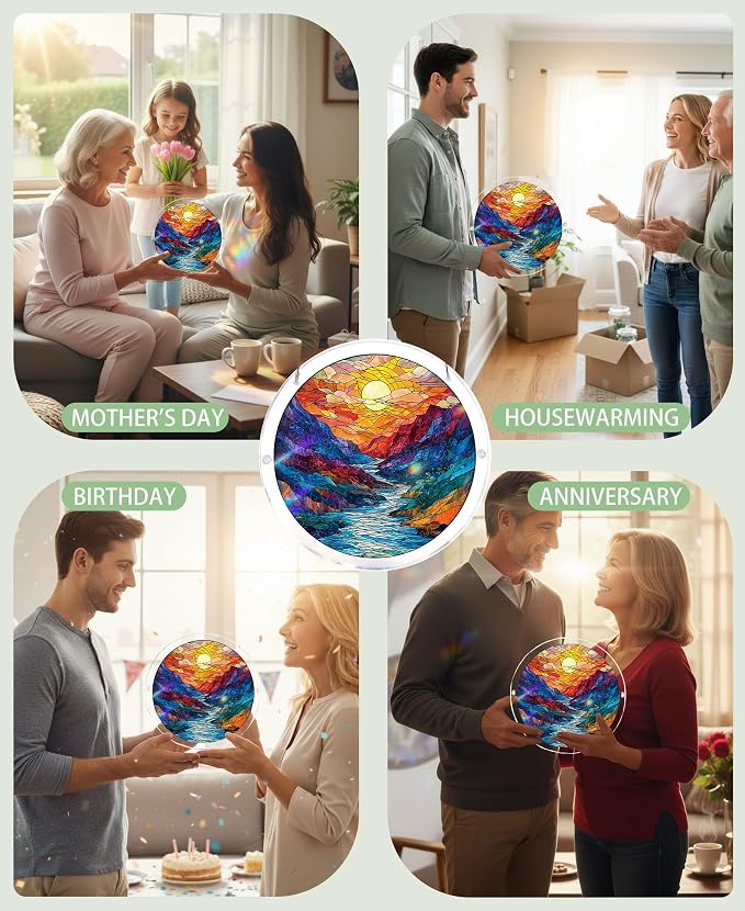 Acrylic Puzzle Suncatcher, Moon Canyon Sun Catcher - Image 4