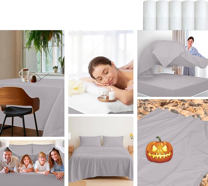 Royale Linens 100% Organic Cotton Full Flat Sheet Only - Image 8